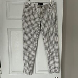 Banana Republic Black and White Ankle Cropped Pants